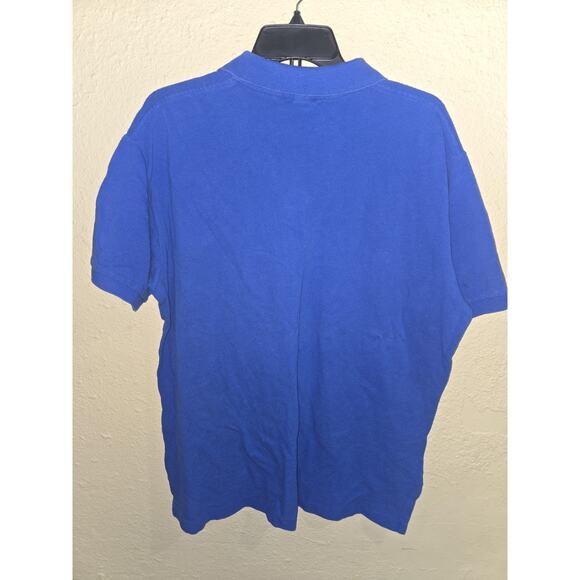 Polo Ralph Lauren Polo Shirt, Short Sleeve, Blue, 100% Cotton, Men's Size Large - Picture 2 of 5